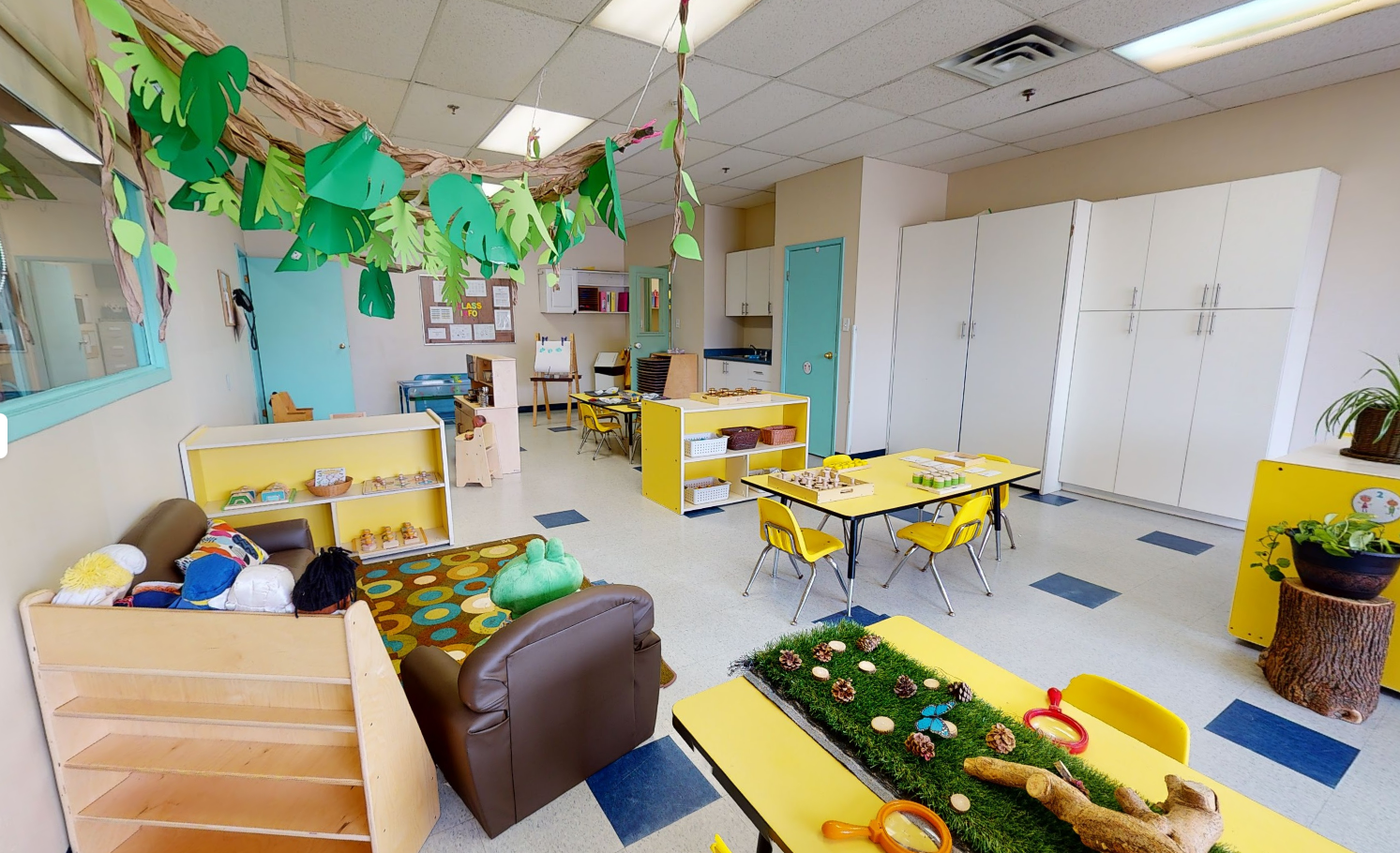 Colorful classroom at BrightPath Sandalwood, with educational materials aligned with the Raising the Bar in Peel standards for early childhood development.