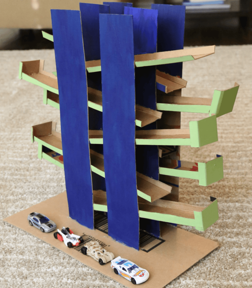 Cardboard Small Ramp Learning at Home Pre-Kindergarten Week 3