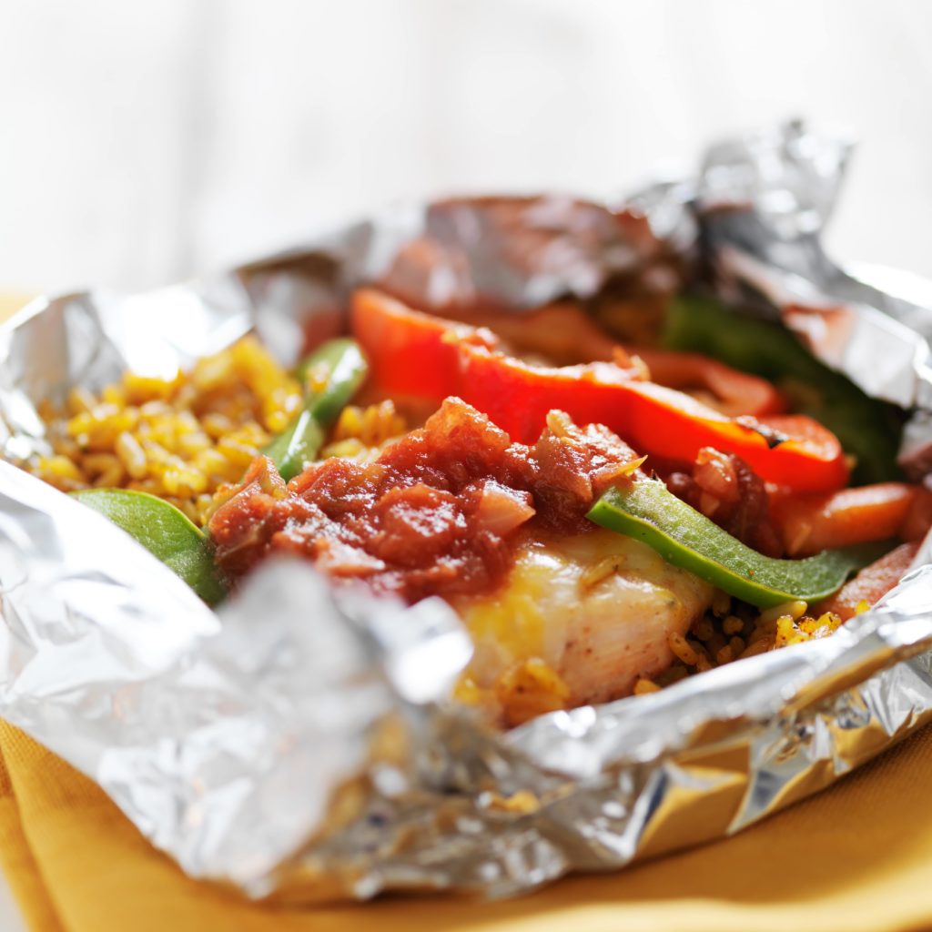 Summer meal idea: Chicken, Potato & Veggie Tinfoil Packs
