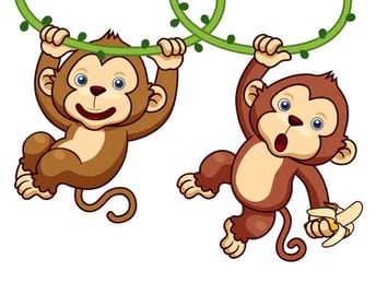 ᐈ Cartoon monkey stock animated, Royalty Free monkey cartoon ...