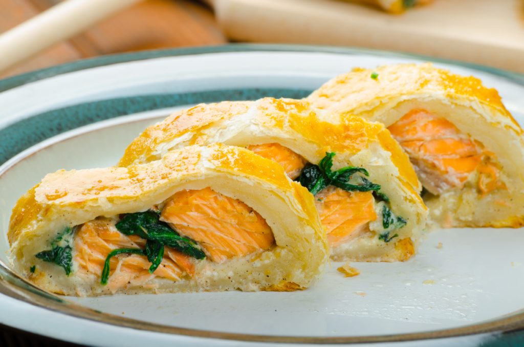 Summer meal idea: Filo-Wrapped Salmon with Spinach