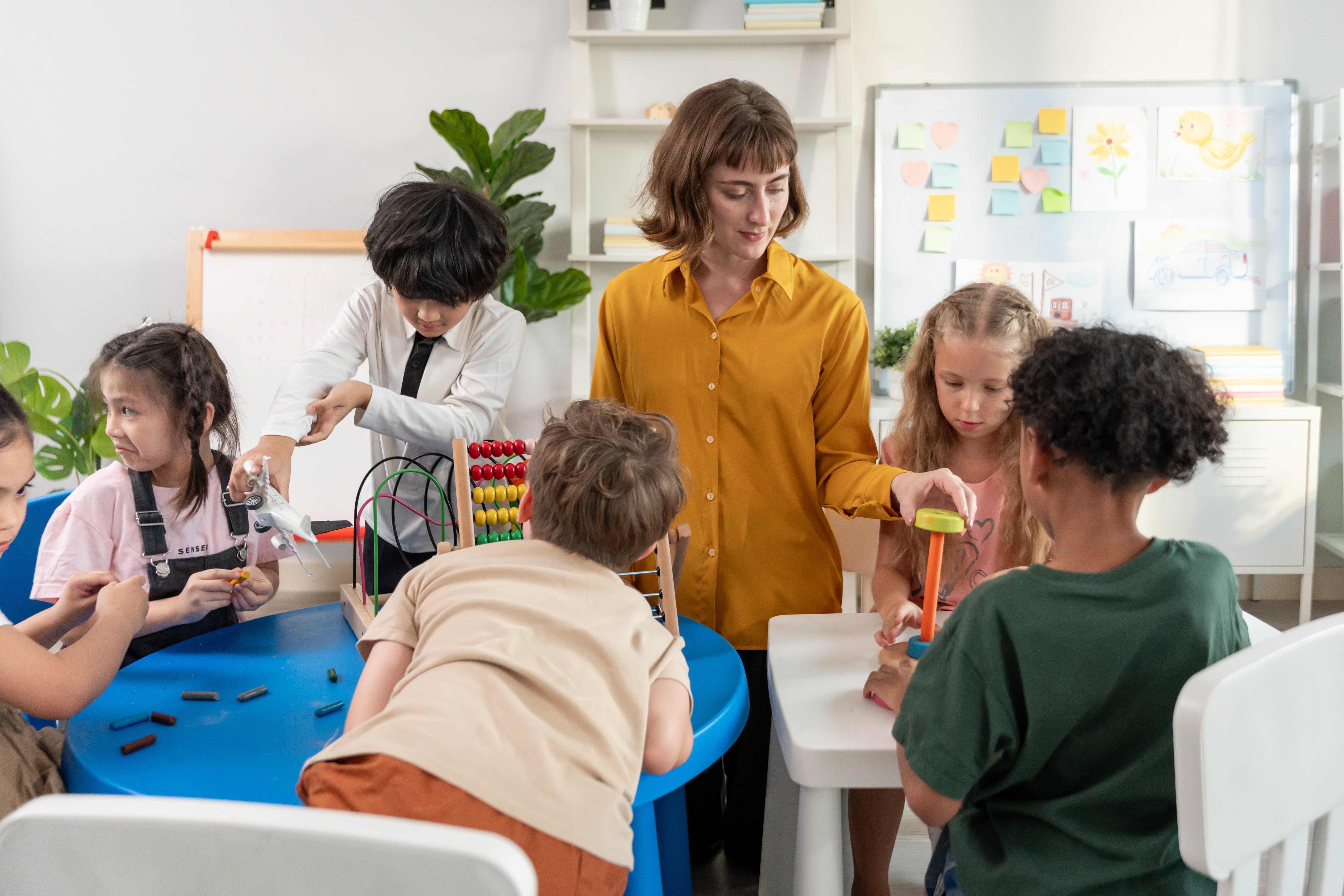 children together at daycare