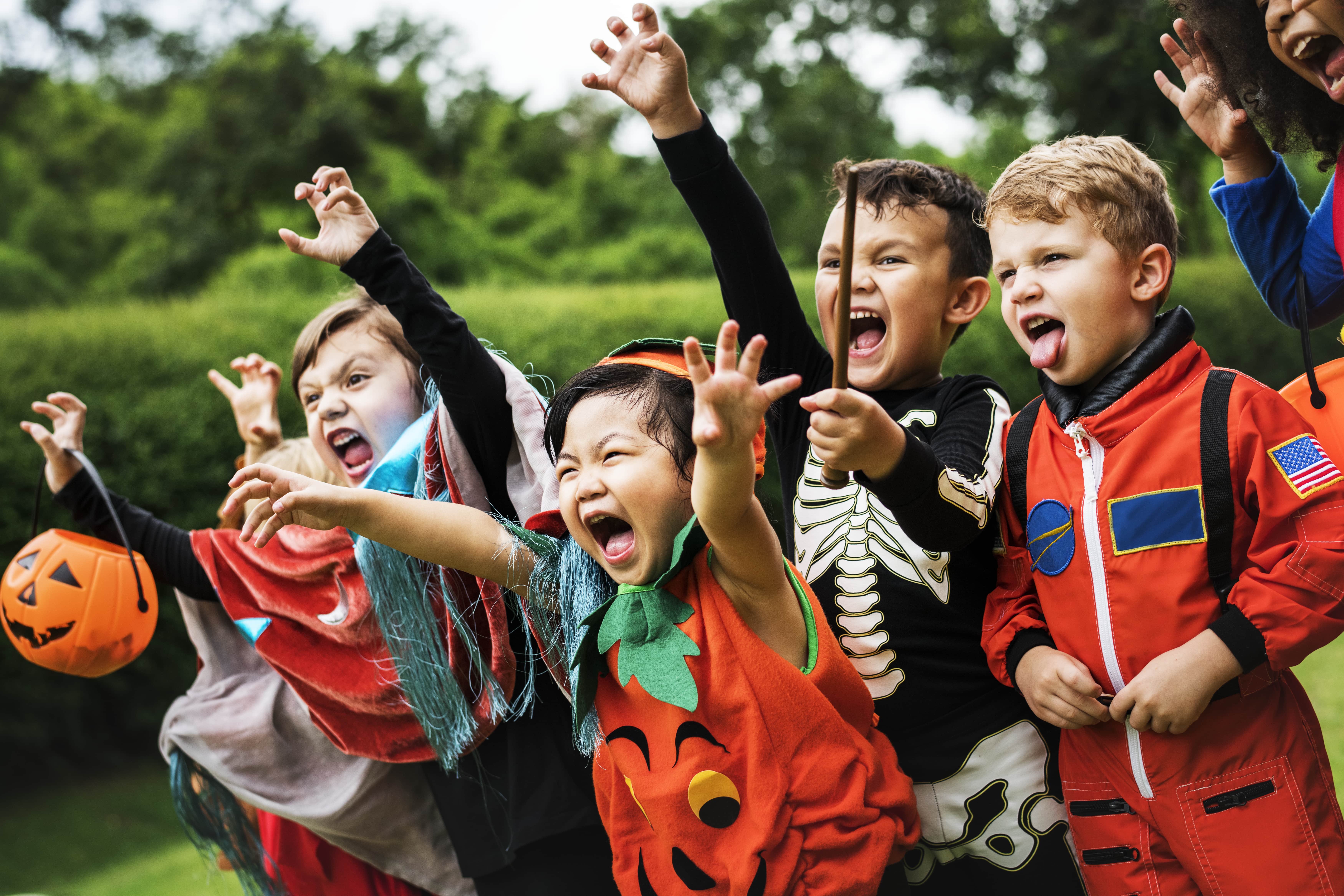 Children enjoying fun Halloween activities for families.